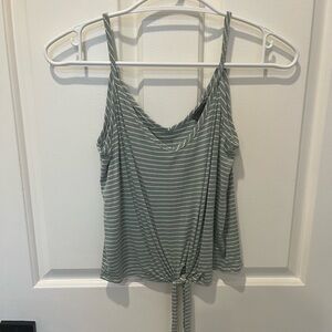 Olivia Rae Sage Striped Camisole
